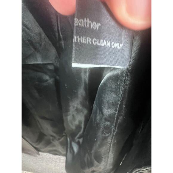 VTG Maquette Leather Long Blazer Coat Jacket Womens 4 Miss Jacksons 90s - Picture 7 of 12